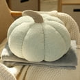 thumbnail image 1 of AURIGATE Fleece Pumpkin Throw Pillows, Happy Halloween Sherpa Fall Decorative Pumpkin Shaped Pillow Cute 3D Shaped Cushion, 5 x 8 inches, 1 of 4