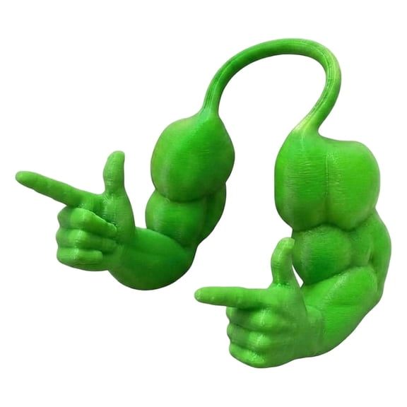 AURIGATE Funny Pet Muscle Arms Decor 5.9x3.14 inch, Green Plastic Exaggerated Muscle Arms Printed Pet Costume Prop, Halloween Accessory for Cat Dog Photo Party Funny Decoration