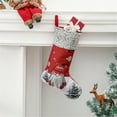 thumbnail image 1 of AURIGATE Gnomes Christmas Stockings - Large 3D Xmas Stockings 3 Pack Personalized Christmas Decoration for Hanging Fireplace Home Decor Holiday Party, 1 of 4