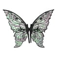 thumbnail image 1 of AURIGATE Halloween Butterfly Wing Costume Prop, 29.1x21.7 in, Black, Masquerade Dress Up Fairy Wings for Party Cosplay Halloween Decor, 1 of 7