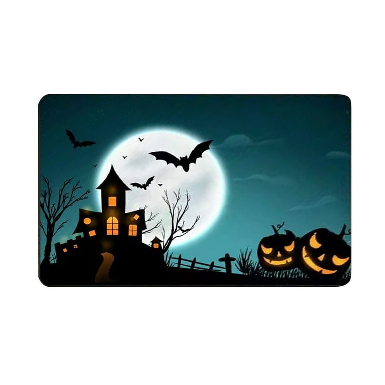 Absorbent Dish Drying Mat for Kitchen Counter Halloween Scary