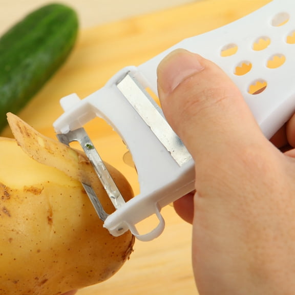 AURIGATE Handheld Plastic Multifunction Kitchen Peeler Grater Slicer Tool,for Vegetable, Fruit,Cucumber,Potato,Carrots,Cheese,Chef Gadgets Tools