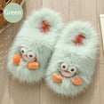 thumbnail image 1 of AURIGATE Kawaii Fluffy Monster Slippers for Teen Girls Boys Cute Fuzzy Animal Paw Cozy Warm Soft Comfy Home Slippers Non-Slip, 1 of 5