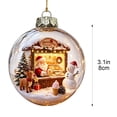 thumbnail image 1 of AURIGATE Lighted Christmas Ball Ornament with Flat Acrylic Insert Transparent Sphere for Xmas Tree Home Holiday Hanging Decoration Party Gift, 1 of 6