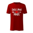 thumbnail image 1 of AURIGATE Men Valentine's Day Short Sleeve Love Printing Round Neck Pullover T Shirt Blouse, 1 of 2