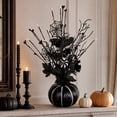 thumbnail image 1 of AURIGATE Mini Halloween Tree, Black Gothic Tabletop Pumpkin Tree with Bat for Home Mantel Decor, 1 of 6