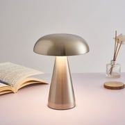 AURIGATE Mushroom Table Lamp, Cordless Lamp, Mushroom Night Light, Small Rechargeable Bedside Lamp, Mushroom Decor, Mini Lamp, Cute Lamp, Dimable lamp for Kids/Nursing/Nusery up to 15hrs Usage