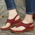 thumbnail image 1 of AURIGATE Orthopedic Sandals for Women Arch Support,Summer Comfy Strap Buckle Flip Flops Causal Wedges Sandals, 1 of 5