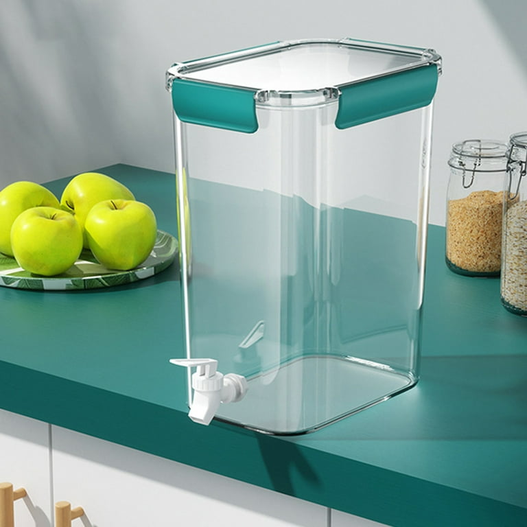Aurigate Plastic Drink Dispenser, Beverage Dispenser with Spigot, 1 Gallon Iced Juice Lemonade Dispenser for Party Daily Use, Milk Dispenser for