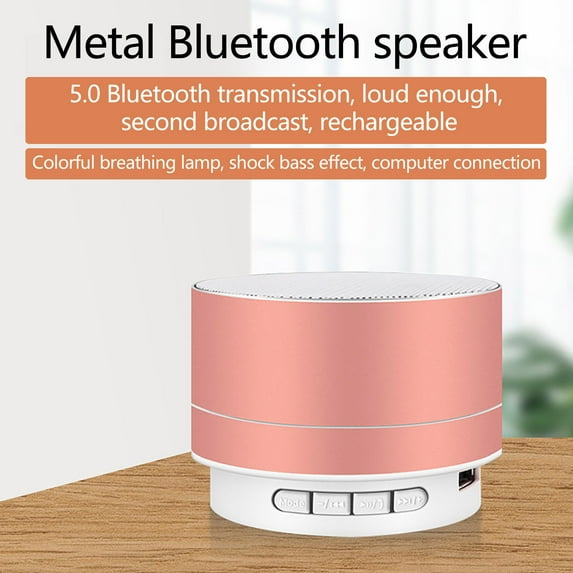 AURIGATE Portable Wireless Bluetooth Speaker with Built-in-Mic,Handsfree Call,AUX Line,TF Card,HD Sound and Bass for iPhone Ipad Android Smartphone and More