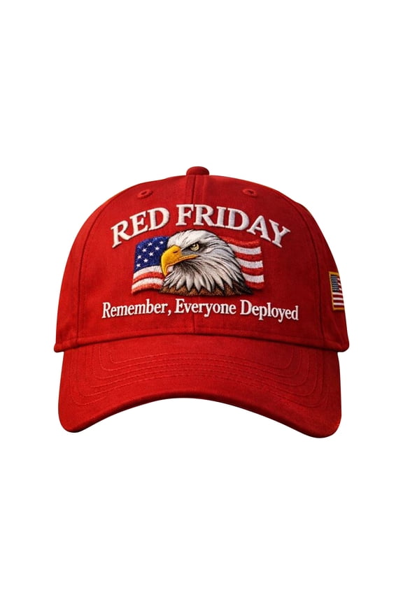 Red Friday Honor Our Troops Baseball Cap, 21.7-23.6in Adjustable Polyester Hat