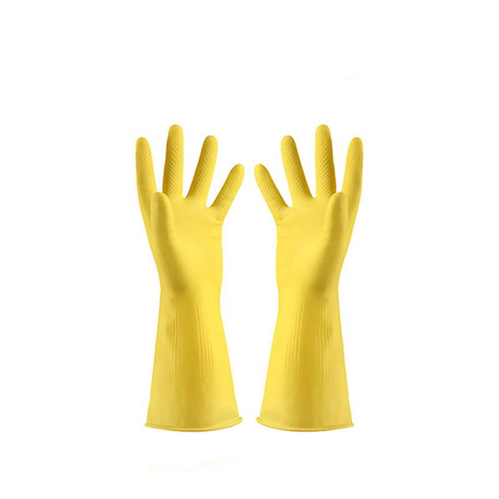 AURIGATE Reusable Rubber Gloves for Dishwashing Cleaning, Grippy Latex