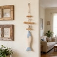 thumbnail image 1 of AURIGATE Rustic Wooden Fish Wall Hanging, Handmade Distressed Coastal Decor for Home Beach House Nautical Theme, 1 of 6