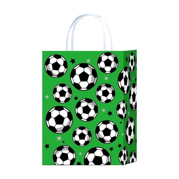 AURIGATE Soccer Party Gift Bags, 10 Pack Football Treat Bags for Friends Birthday Sports Party Favors