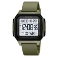 thumbnail image 1 of AURIGATE Square Digital Watch, 7-Color Transparent & Solid Case Multi-Function Waterproof Watch with Countdown for Teens Daily Outdoor Wear, 1 of 7