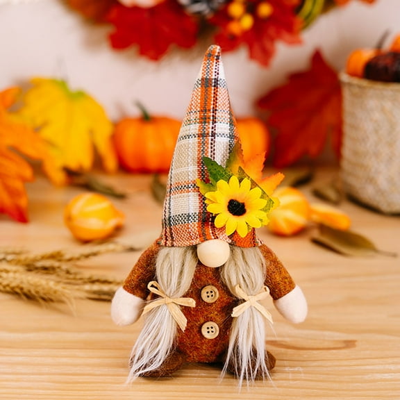 AURIGATE Thanksgiving Gnomes Decorations for Home, Fall Gnomes Plush Table Decor for Autumn Holiday Kitchen Thanksgiving Decor