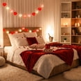 thumbnail image 1 of AURIGATE Valentines Day Heart String Lights Plug In,Indoor Outdoor Valentine's Day Decorations String Lights with LED Red Pink and White Heart Lights for Wedding Party Window Christmas Birthday Decor, 1 of 6