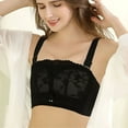 thumbnail image 1 of AURIGATE Women Bandeau Bra Women's Bra Wire Free Underwear Large Size Thin Cup Lace Sexy Bra, 1 of 5