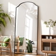 thumbnail image 1 of AUROMIR 71"x32" Full Length Mirror Floor Mirror Freestanding Wall-Mounted Mirror,Black, 1 of 5