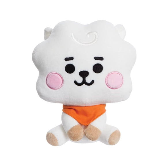 AURORA, 61473, BT21 Official Merchandise, Baby RJ Sitting Doll 8In, Soft Toy, White and Orange