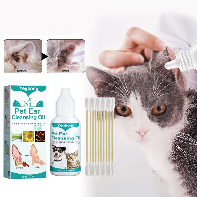AURORA TRADE 1 Set 30ml Pet Ear Cleaner Safe Ingredients Nonirritating