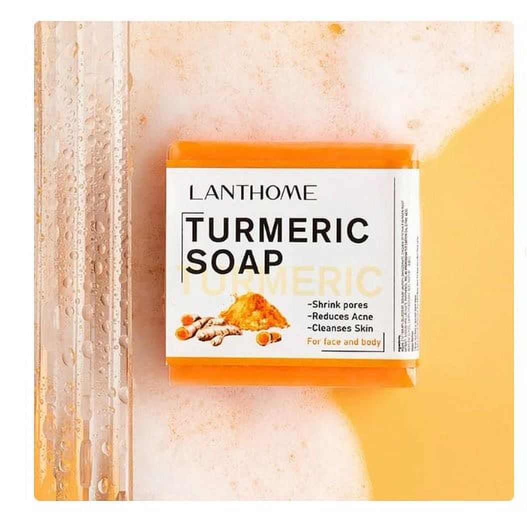 AURORA TRADE 100g Turmeric Soap Oil Control Acne Removal Moisturizing Handmade Essential Oil