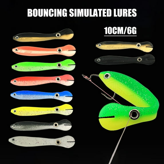 AURORA TRADE 10cm/6g Dedicated Fishing Bait Double Color Separation Process Strong Toughness Long Service Life Useful Artificial Bait for Fishing Lovers