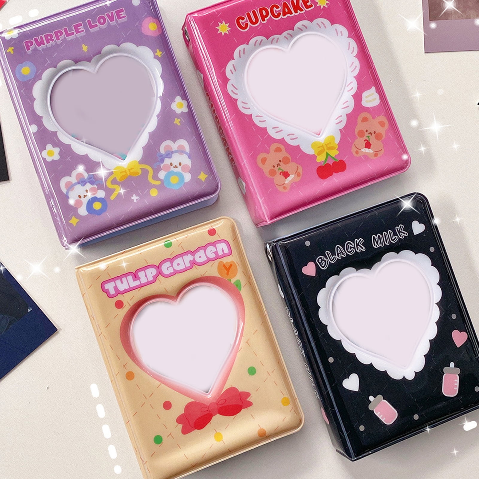 AURORA TRADE 3 Inch Mini Photo Album Photocard Holder , Love Heart