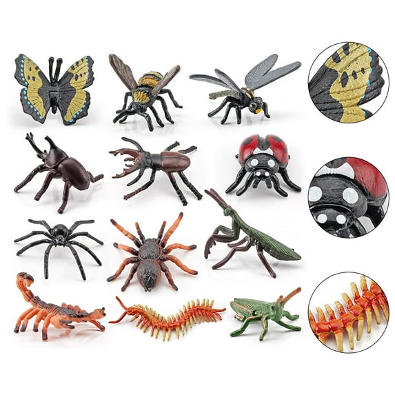 AURORA TRADE Animal Model Vivid Simulated Plastic Ladybug Animal Model Ornament Teaching Aids