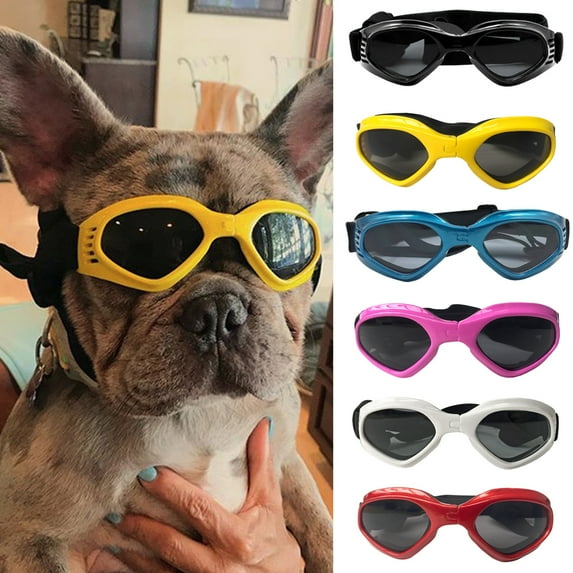AURORA TRADE Dog Goggles UV Protection Doggy Sunglasses Windproof Small Pet Glasses for Puppy Big Protective