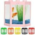 thumbnail image 1 of AURORA TRADE Hexagonal Fish Tank, Mini Fish Tank Row Aquarium Stackable Small Betta Fish Tank, Ant Feeding Case Mini Reptile Row Box, 4.72" x 4.13" x 4.53", 1 of 8