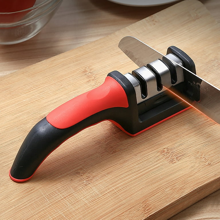  Knife Sharpener,4 in 1 Kitchen Blade and Scissors Sharpening  Tool,Blade Sharpener 4 Stages Professional Knife Sharper for all kinds of Kitchen  Knives,Kitchen Knife Accessories: Home & Kitchen