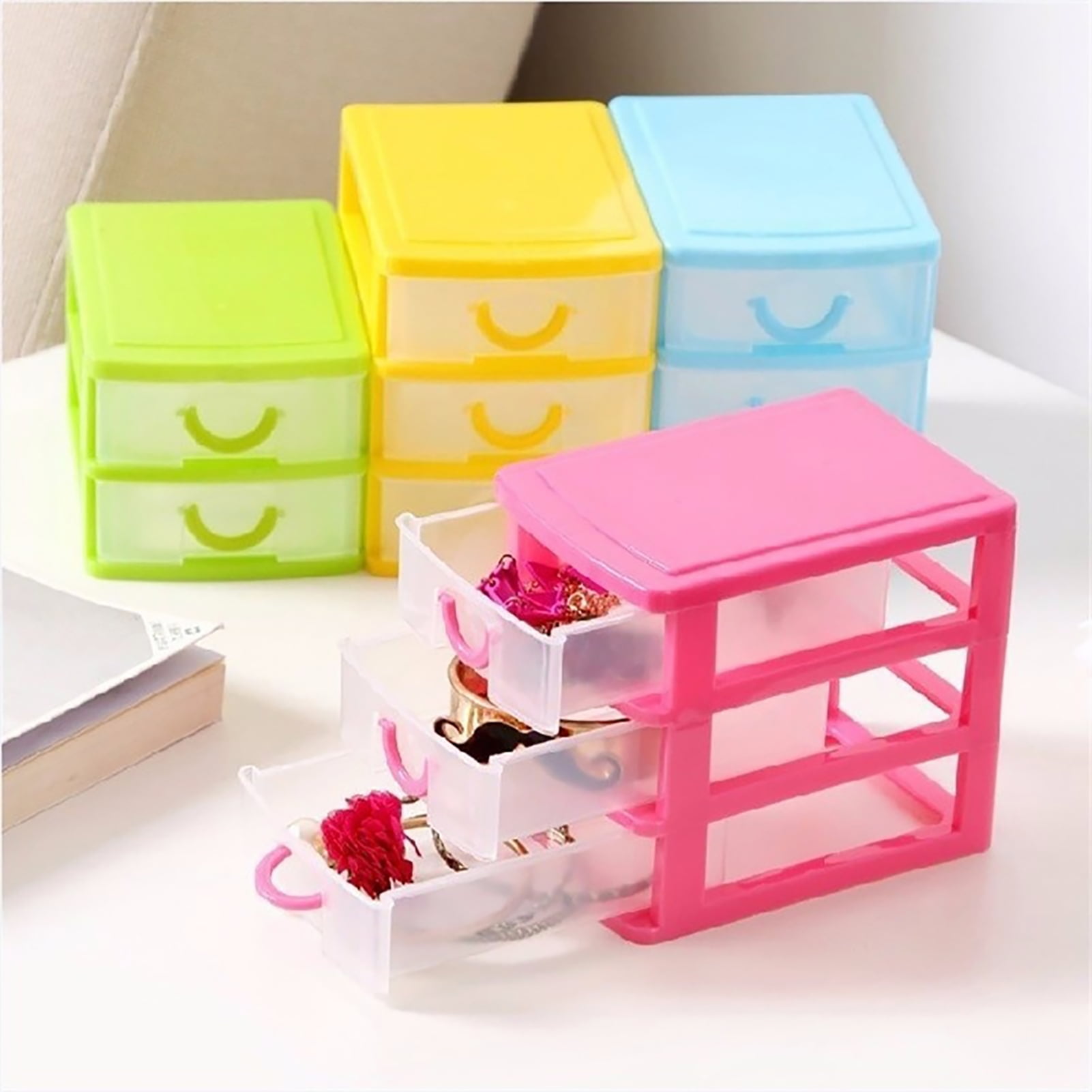 4pcs Macaron Colored Mini Jewelry Storage Box, Cute Candy Organizer,  Beautiful Room Decor, Home Decor, Kitchen & Bathroom Accessory, Bedroom  Decor