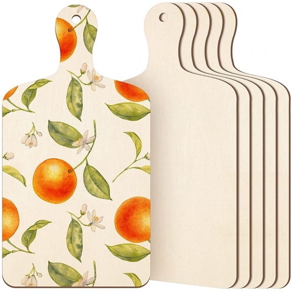 AURORA TRADE Mini Wooden Cutting Board with Handle Wooden Paddle Chopping Board Small Kitchen Serving Board Wooden Cooking Butcher Block for DIY Home Kitchen Cooking Vegetables Decor