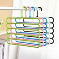 thumbnail image 1 of AURORA TRADE Pants Hangers 5 Layers, Swing Arm Trousers Hanger, Space Saving Pants Rack, Multiple Pants Hanger Closet Organizer for Trousers Scarves Ties, 1 of 8
