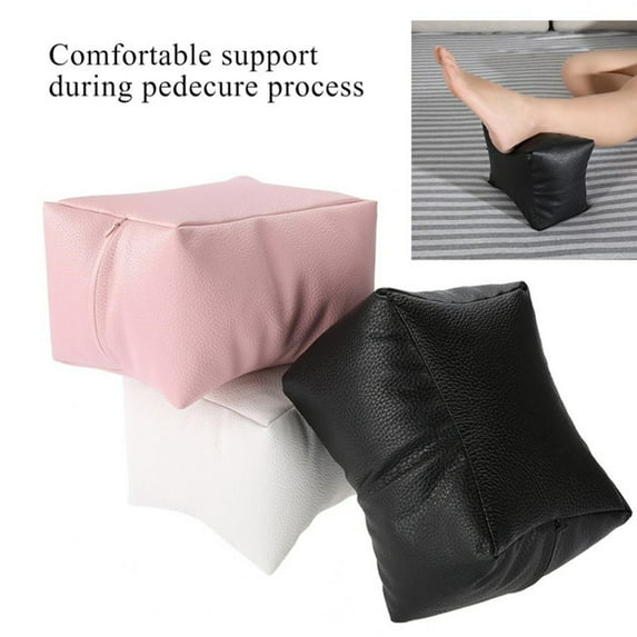 AURORA TRADE Professional Nail Art Table Hand Pillow Faux Leather Armrest Cushion Carpet