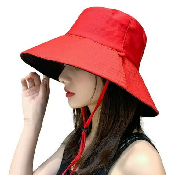 AURORA TRADE Women Beach Hat Packable Large Brim Floppy Sun Hat Reversible UPF 54+ Beach Sun Bucket Hat