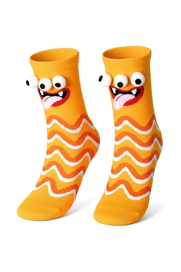 Kids Crazy 3D Eyeball Socks Silly Monster Novelty Socks for Boys Girls, Funny White Elephant Gifts Stocking Stuffers, Wacky Toddler Crew Socks for Daily Wear