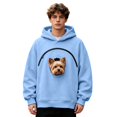 thumbnail image 1 of AURORADY Pet Pouch Hoodie for Women Men Oversized Sweatshirt with Zipper Pocket Cat Dog Carrier Pullover Top, 1 of 9