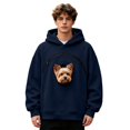 thumbnail image 1 of AURORADY Pet Pouch Hoodie for Women Men Oversized Sweatshirt with Zipper Pocket Cat Dog Carrier Pullover Top, 1 of 9