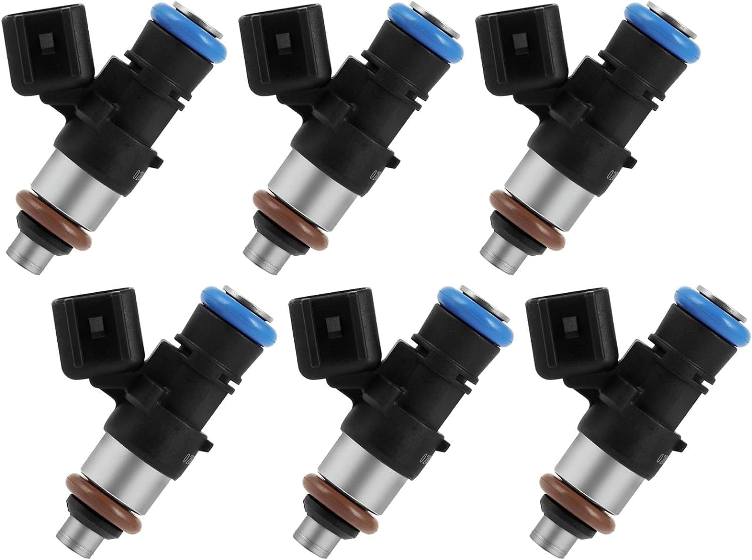 AURUS OEM Fuel Injectors Set of 6 – 280158191 for 2011–2017 Ford Edge 3.5L, 2017 Lincoln Continental 3.7L & 2015–2017 Transit-350 3.7L