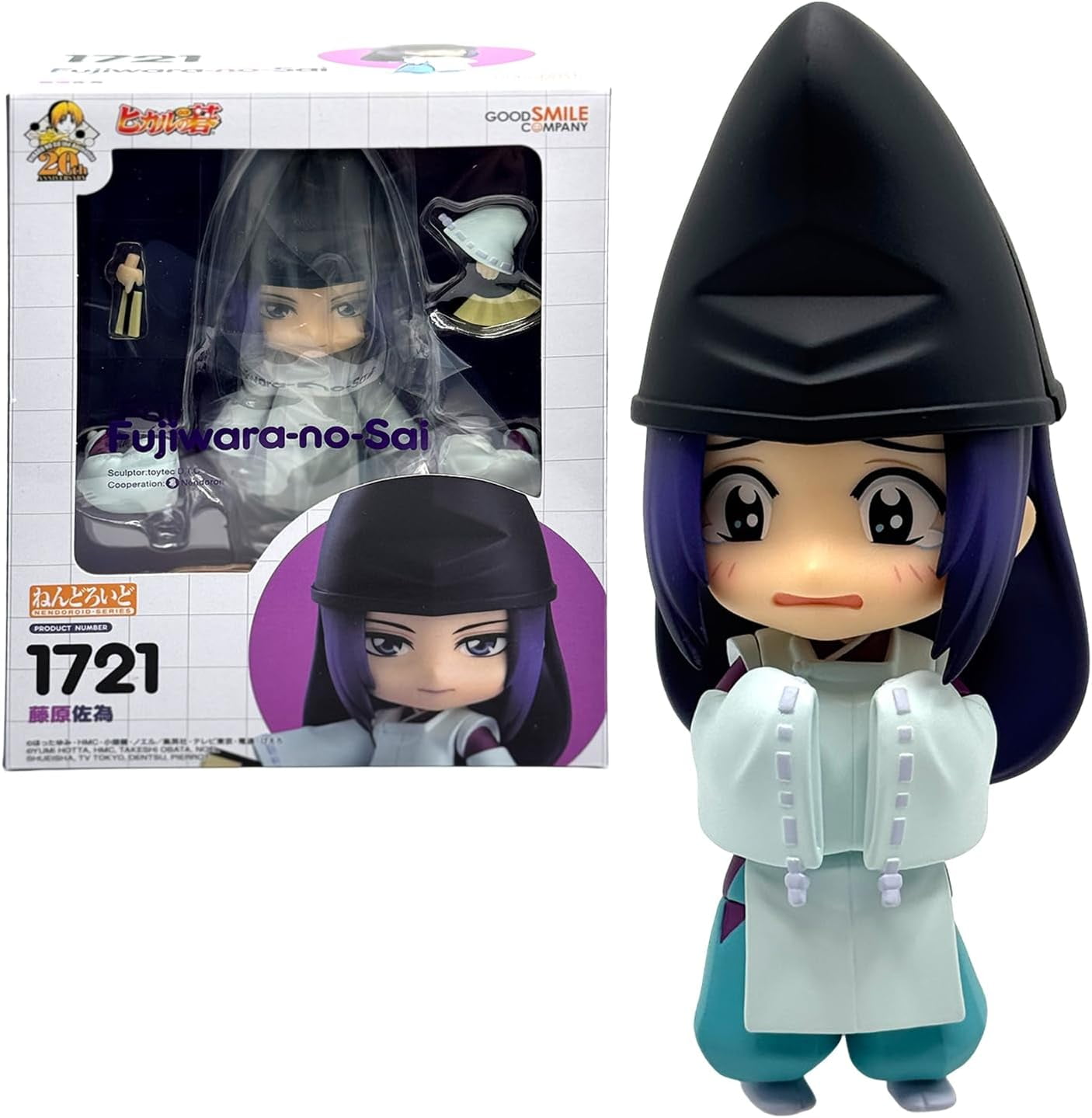 AURUS Good Smile Hikaru no Go Fujiwara-no-Sai Nendoroid PVC Action Figure, Multicolor Anime Collectible