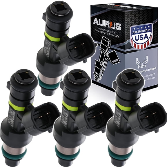 AURUS OEM 4pcs Fuel Injectors Compatible with 2007-2016 Nissan Cube, Versa 1.8L for Nissan NV200 Sentra Taxi 2.0L I4 18 hole nozzle OEM FBY2850 FBY-2850 FIJ0026 16600-EN200 842-12343 (SET OF 4)