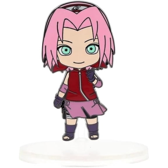 AURUS Sakura Haruno Naruto Shippuden Lapel Pin, Enamel Metal, Multicolor
