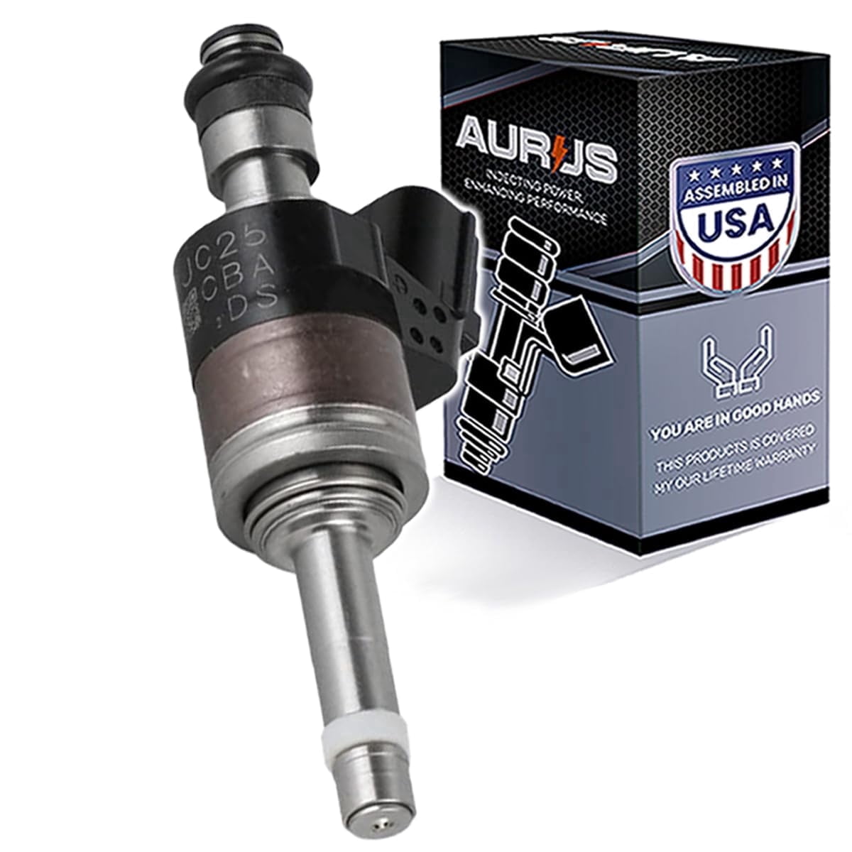 AURUS x1 OEM Fuel Injector 16611-AA31016010-5R1-305 16010-5PA-305 Compatible with 2017 2018 2019 2020 for Honda Accord EX LX CR-V CRV Civic Si 1.5L L4 cylinder 6 Hole Nozzle 800-2516N (single)