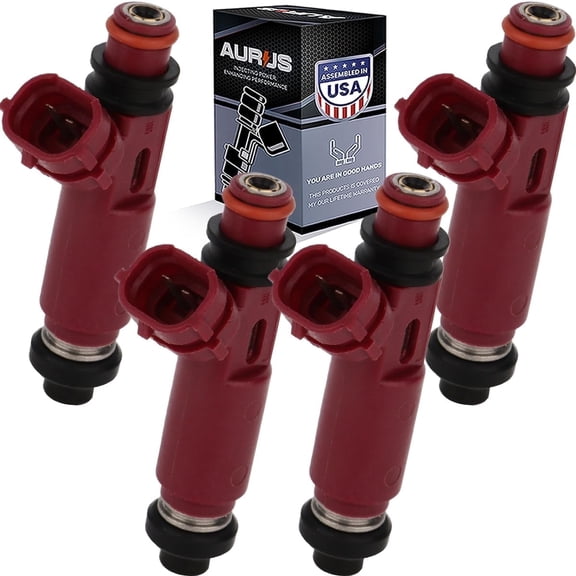 AURUS OEM Fuel Injectors Set of 4 – 195500-3310 for 1999–2001 Mazda Miata 1.8L I4 BP-4W – Replaces BP4W-13-250, FJ584