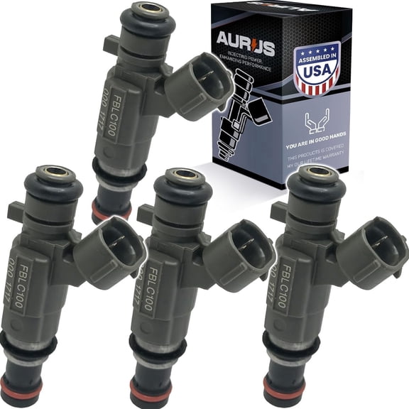 AURUS x4 OEM Fuel injectors FBLC100 0280155954 Compatible with 2000 2001 2002 2003 04 05 2006 Subaru Baja Legacy Outback Impreza TS RS Forester X XS 2.5L EJ251 EJ253 Motor H4 Cylinder 16600-AA430
