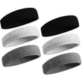 thumbnail image 1 of AUSALL Sweatbands Sports Headband for Men & Women - Moisture Wicking Athletic Cotton Terry Cloth Sweatband for Tennis, Basketball, Running, Gym, Working Out, 1 of 7