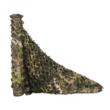 AUSCAMOTEK 300D Camo Netting Camouflage Nets Turkey Hunting Blinds Material for Ground Portable Blind Tree Stand - Green 5x6.5Ft