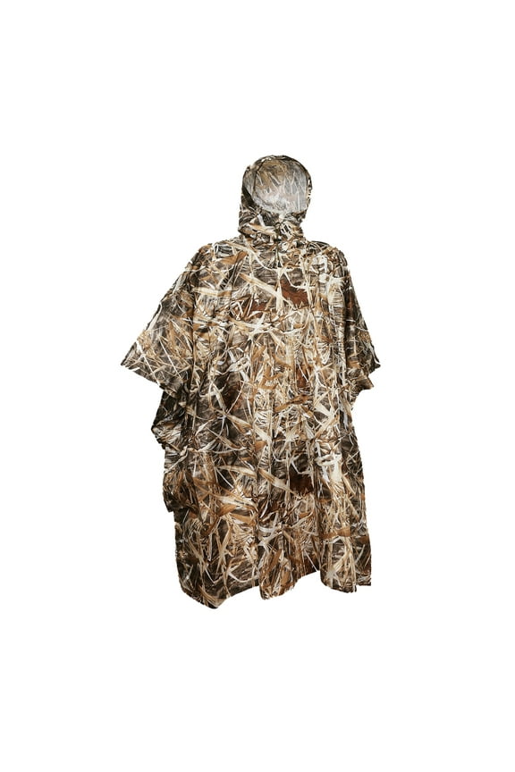Camouflage Rain Poncho For Huting Duck Blind